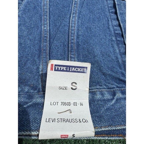 Vintage Levi's Strauss Denim Jean Jacket USA Made 90s Type 1 New Size Small - Picture 4 of 10